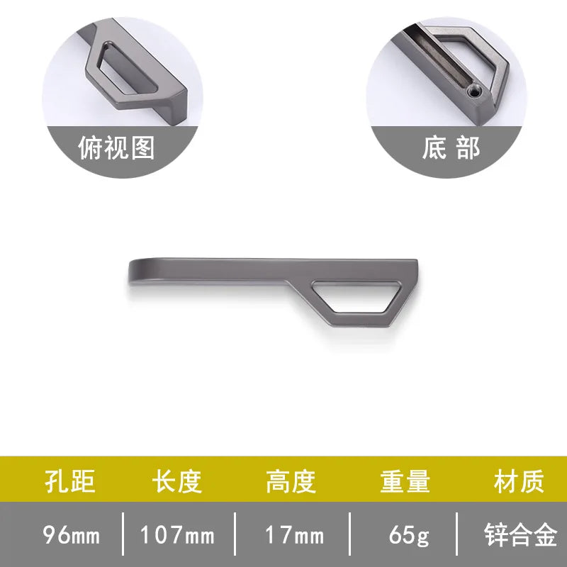 Gold and Pearl Grey Cabinet Handles – Modern Zinc Alloy Pulls for Furniture