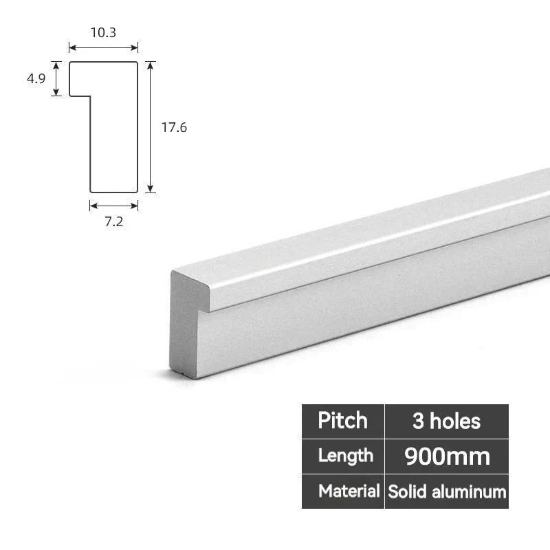 Modern Long T-Bar Aluminum Cabinet Handles – Brushed Gold, Silver, and Black Pulls (700mm-1200mm)