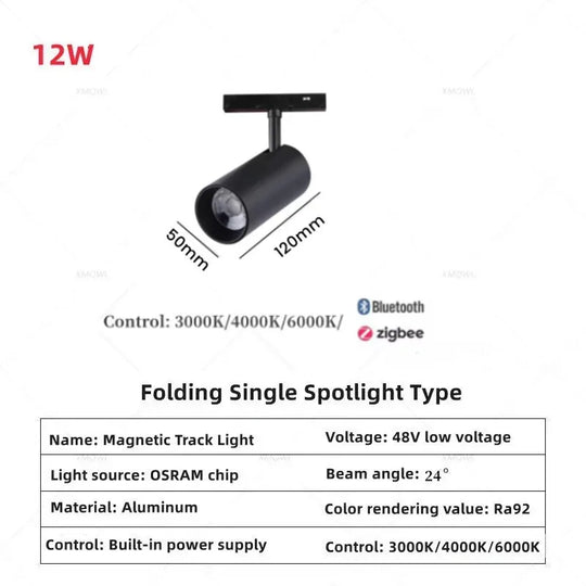 Smart Magnetic Track LED Light – Modern Dimmable Ceiling & Spot Lighting