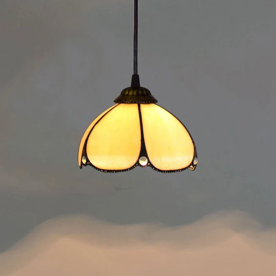 Isolde – European Stained Glass Pendant Light for Dining Room, Bedroom, and Home Décor