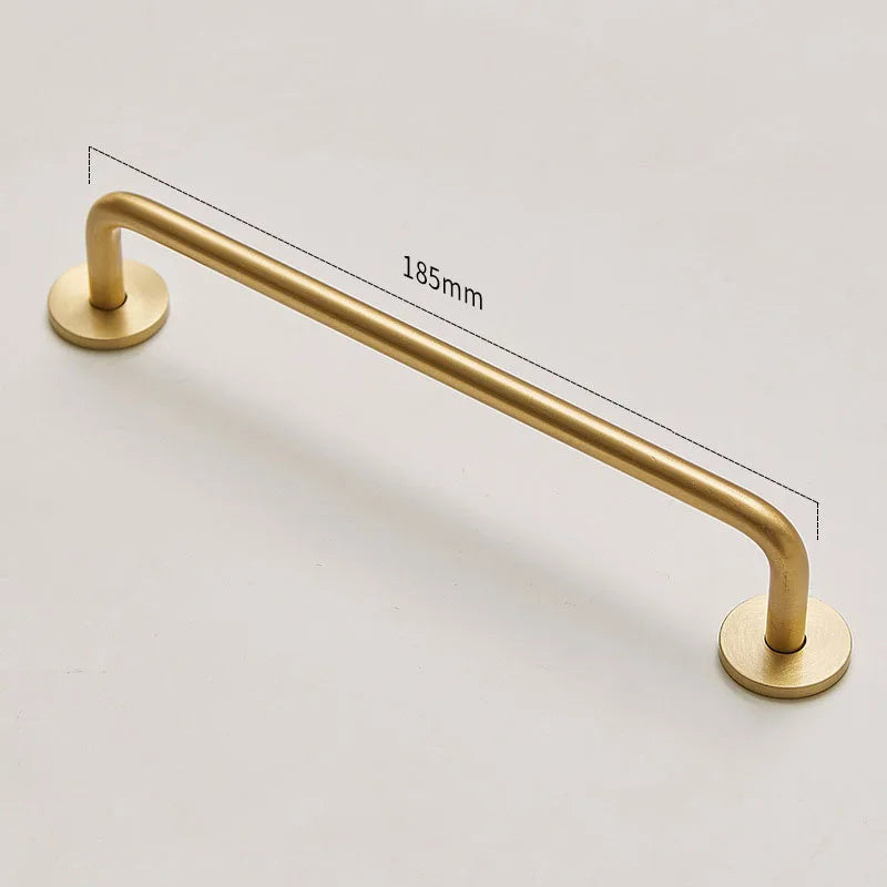 Modern Brass Furniture Bar Handles – Solid Brass Pulls and Towel Bars (7mm)
