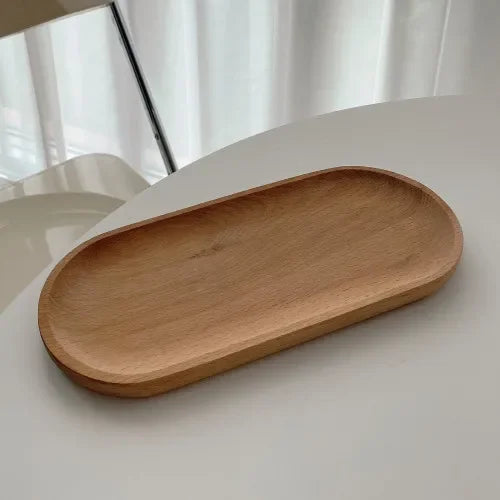 Japanese Style Wooden Tray for Modern Home Decoration