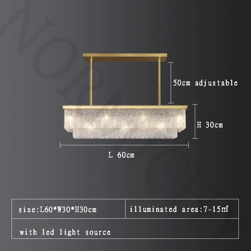 Modern Creative Water Ripple Glass Pendant Light – Luxurious LED Ceiling Fixture