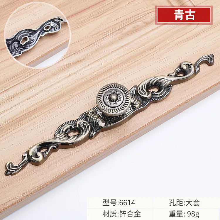 Antique Bronze Cabinet Handles – Vintage Zinc Alloy Drawer Pulls
