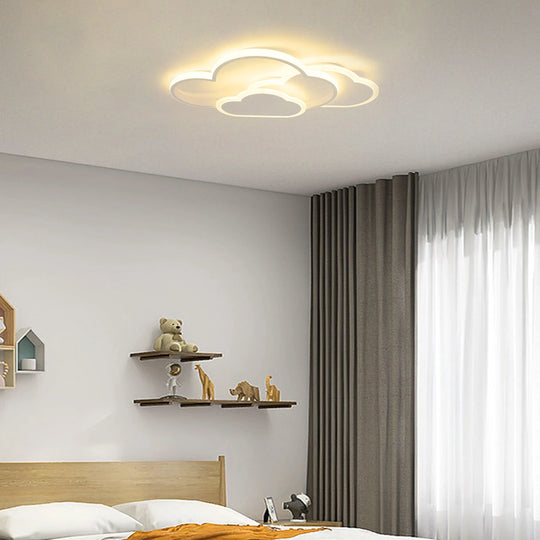 Cloud Shape LED Ceiling Light Modern Acrylic Lamp for Bedroom Kids