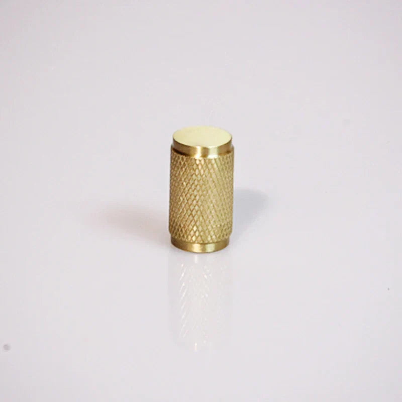 Knurled Brass T-Bar Handles – Modern Cabinet & Cupboard Pulls