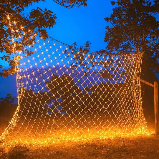 Net LED String Lights 8 Modes Mesh Fairy Lights Christmas Decor