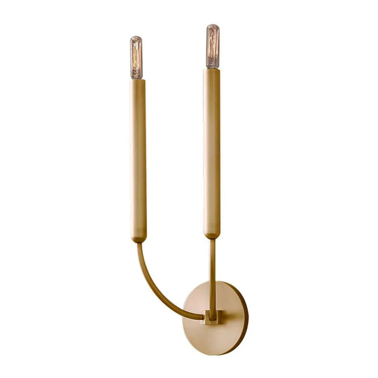 Vintage Gold Mirror Wall Light with Antique Bronze Finish
