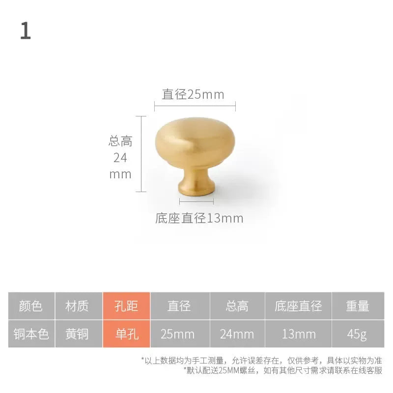 Solid Brass Cabinet Handles – Modern Golden Drawer Pulls