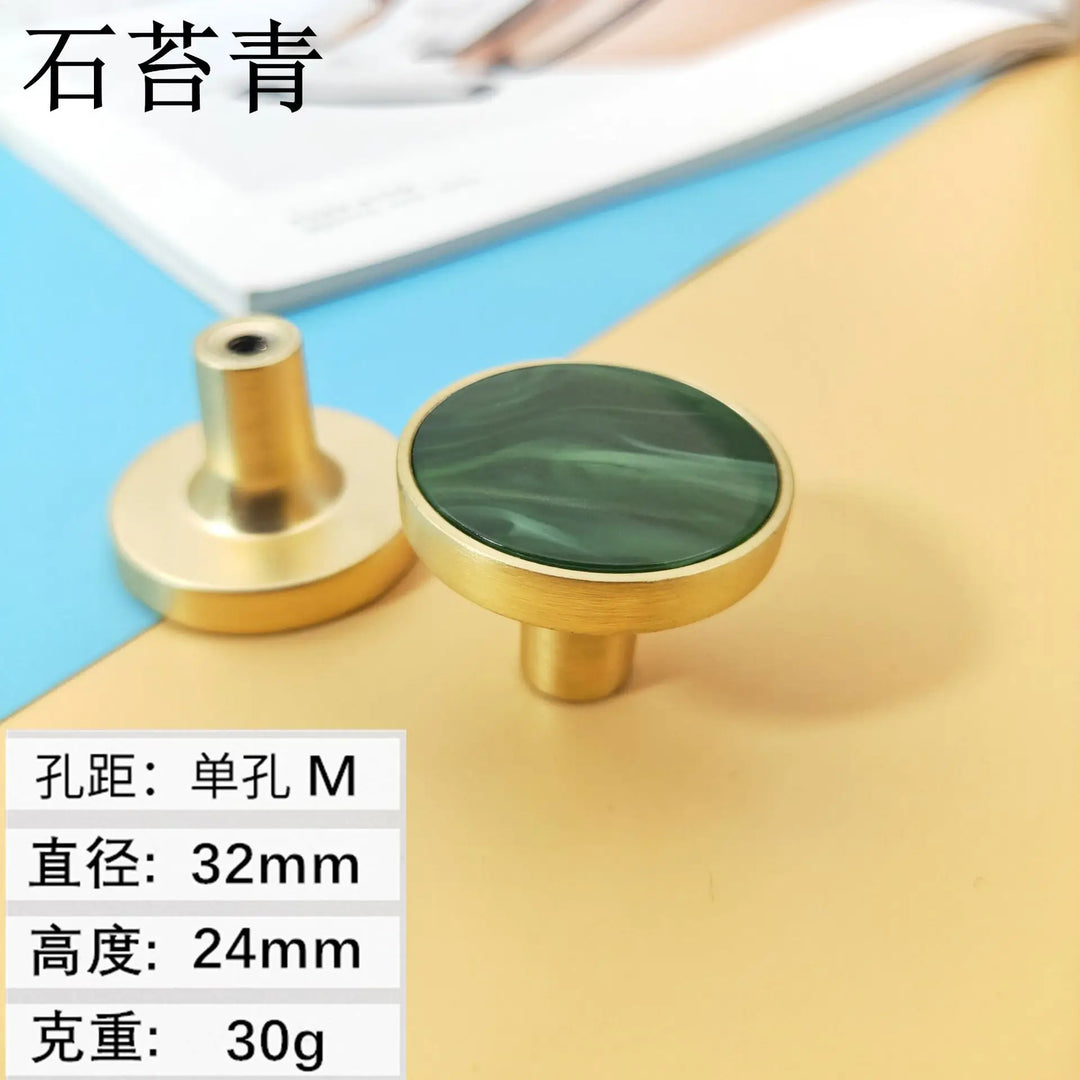 Shell Cabinet Handles – Gold Single-Hole Knobs & Multipurpose Hooks
