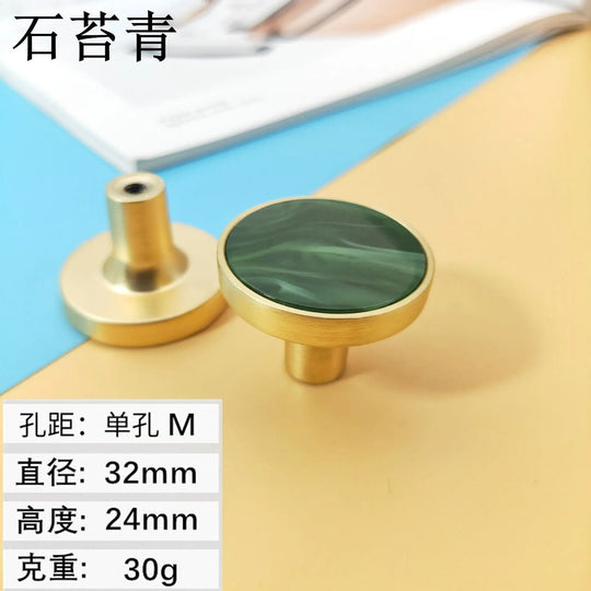 Shell Cabinet Handles – Gold Single-Hole Knobs & Multipurpose Hooks
