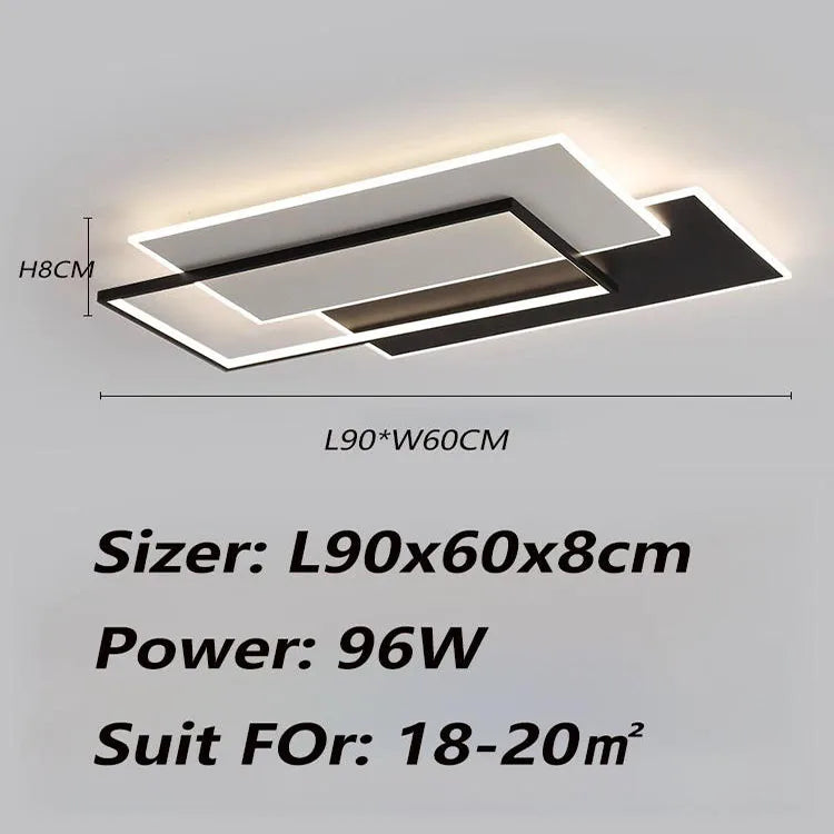 Modern Minimalist Ultra-Bright LED Ceiling Light for Living & Bedroom