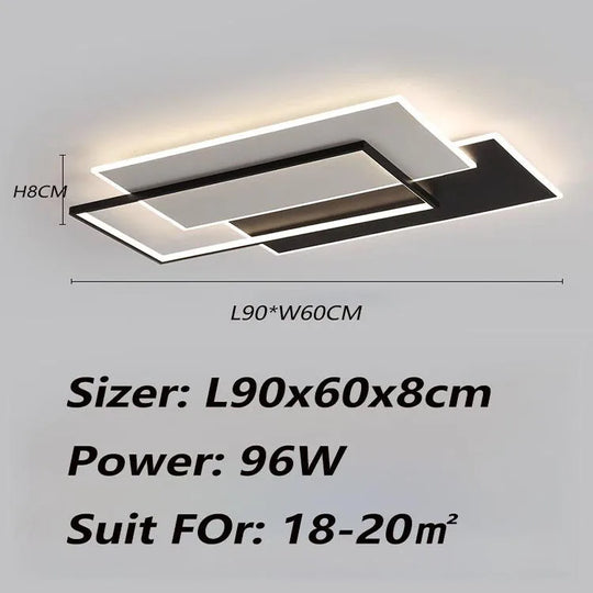 Modern Minimalist Ultra-Bright LED Ceiling Light for Living & Bedroom