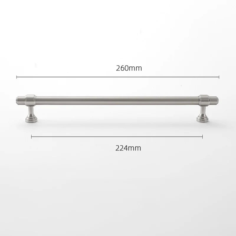 Brushed Nickel Brass Furniture Handles – Matte Silver Pulls and Bars for Cabinets and Drawers