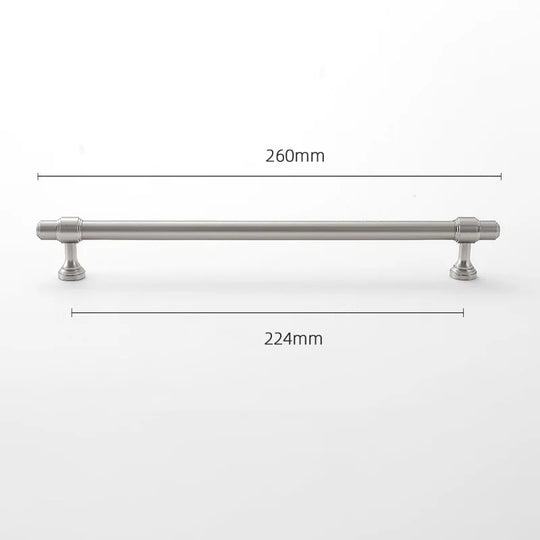 Brushed Nickel Brass Furniture Handles – Matte Silver Pulls and Bars for Cabinets and Drawers