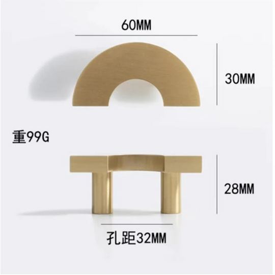 Brass & Acrylic Cabinet Handles and Knobs – Elegant Furniture Pulls