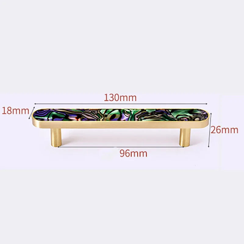 Brass and Acrylic Cabinet Handles – Colorful European Pulls for Wardrobes and Furniture