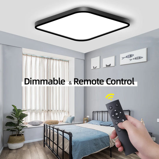 Amelia Smart LED Ceiling Lamp – Dimmable Modern Square Light