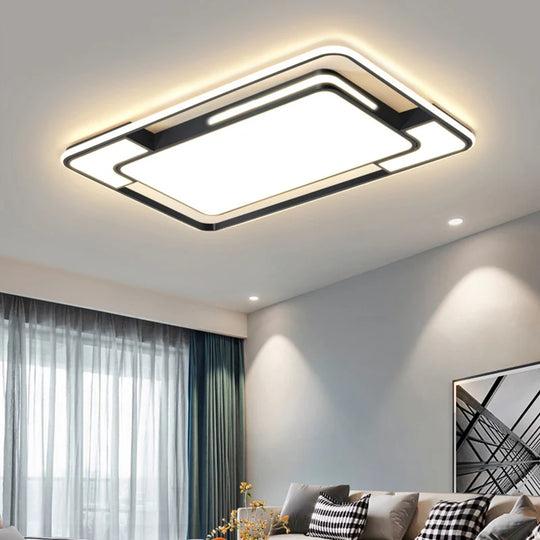 Remote Control Square LED Ceiling Lamp for Living & Dining Room