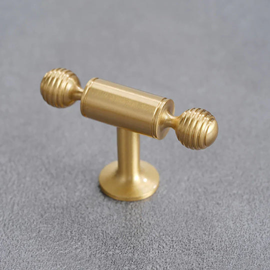 Satin Brushed Gold Brass Cabinet Handles – French-Style Pulls and Knobs for Furniture
