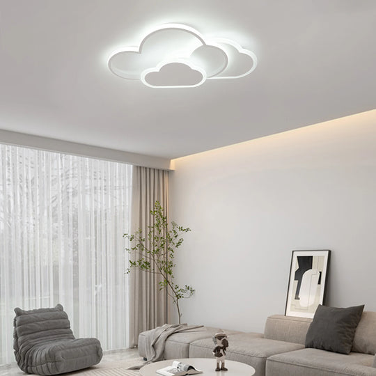 Cloud Shape LED Ceiling Light Modern Acrylic Lamp for Bedroom Kids