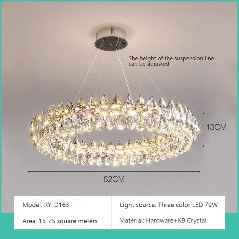Modern Crystal Bar Pendant Light – Designer Silver Line-Shaped Ceiling Lamp
