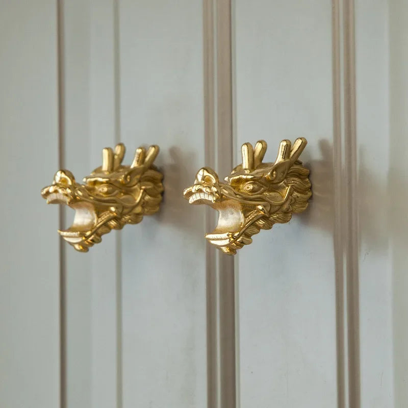 Brass Animal-Shaped Cabinet Handles – Luxury Gold Furniture Pulls