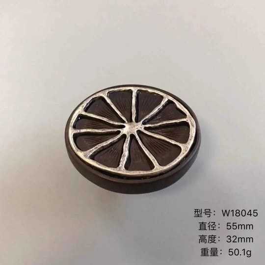 Handmade Wood & Alloy Flower Knob Handles – Artistic Cabinet Pulls