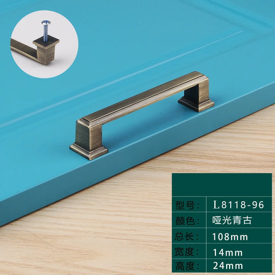 Light Luxury Bronze Cabinet Handles – Modern Drawer Pulls