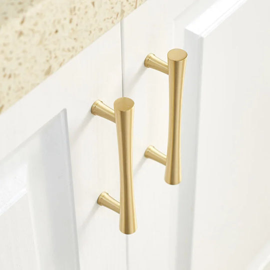 Gold Brass Dresser Handles – Modern Pulls and Knobs for Cabinets and Furniture