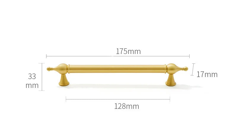 Satin Brass Cabinet Handles – French-Style Ball Knobs and Pulls for Furniture