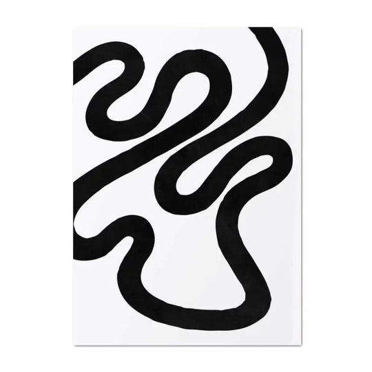 Minimalist Black And Beige Abstract Geometric Canvas Wall Art