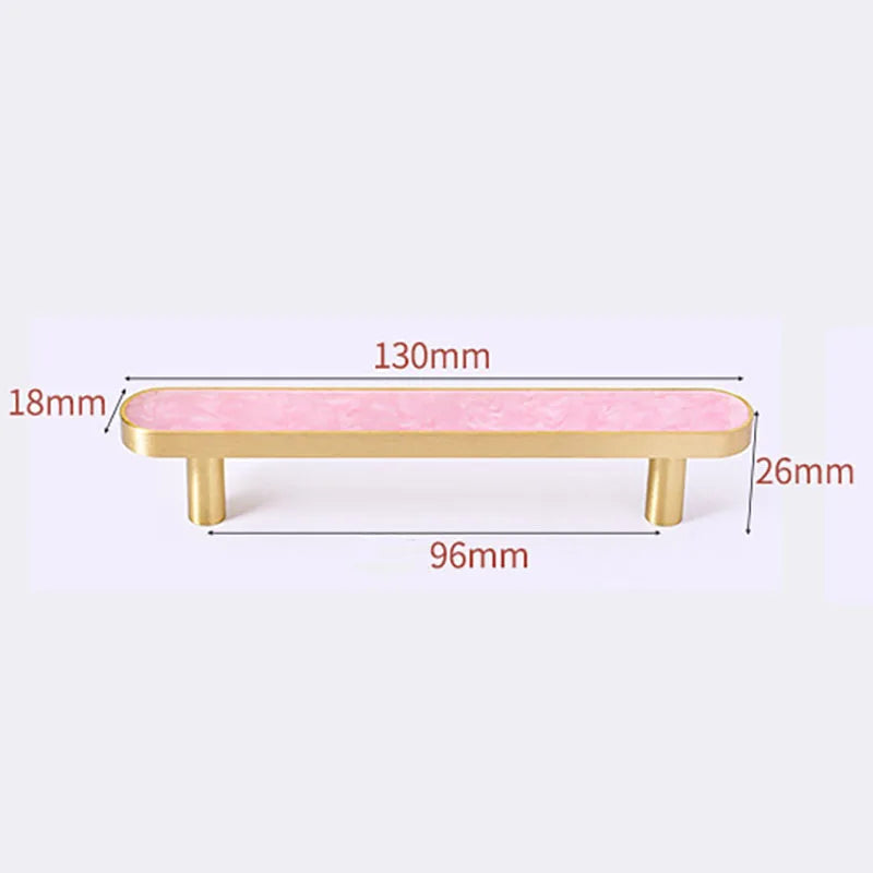 Brass and Acrylic Cabinet Handles – Colorful European Pulls for Wardrobes and Furniture