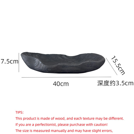 Wooden Fruit Tray Irregular Snack Serving Tray