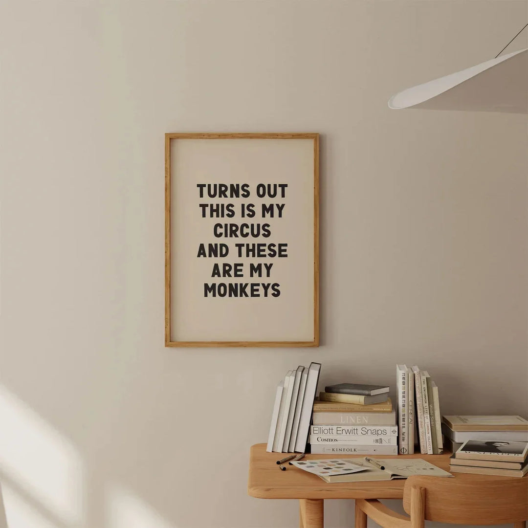 Modern Living Quotes Typographic Canvas Wall Art