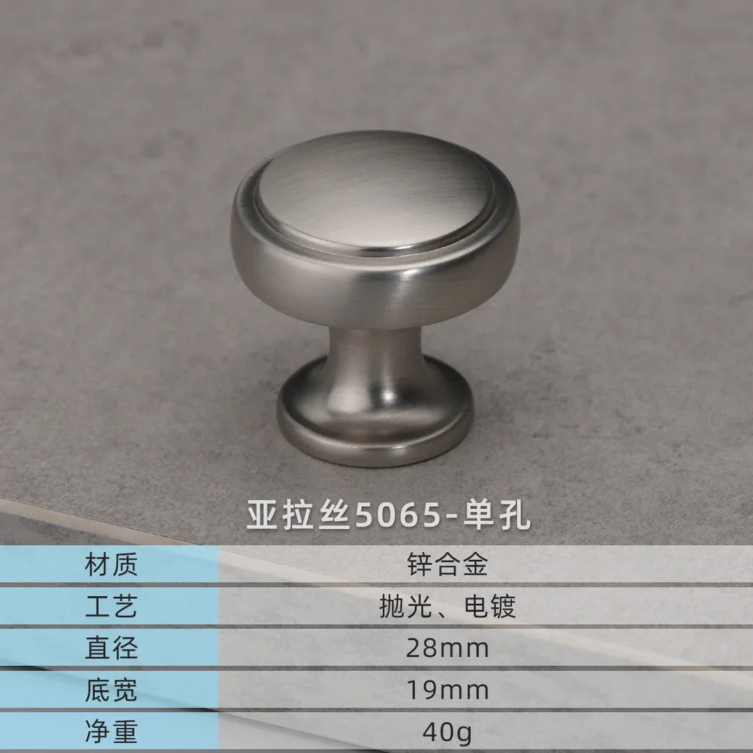 Modern European Gold and Gray Cabinet Handles – Zinc Alloy Drawer Pulls