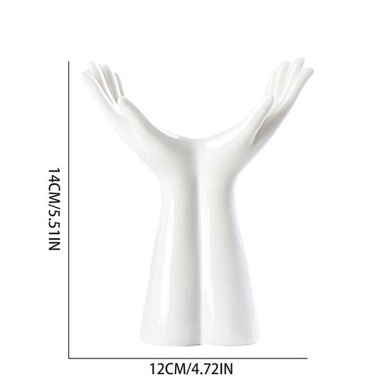 Hand Shaped Ceramic Vase Nordic Style