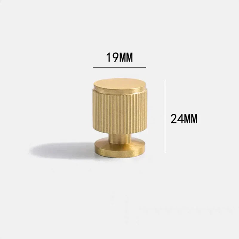 Brass Cabinet Knobs & Knurled T-Bar Handles – Modern Furniture Hardware