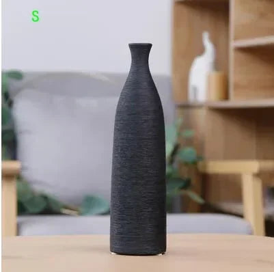Simple Modern Black and White Ceramic Vase Table Decor