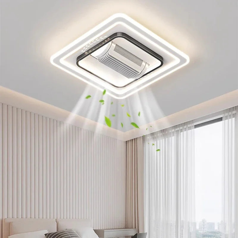 Charlotte Invisible Bladeless LED Ceiling Fan Light – Remote