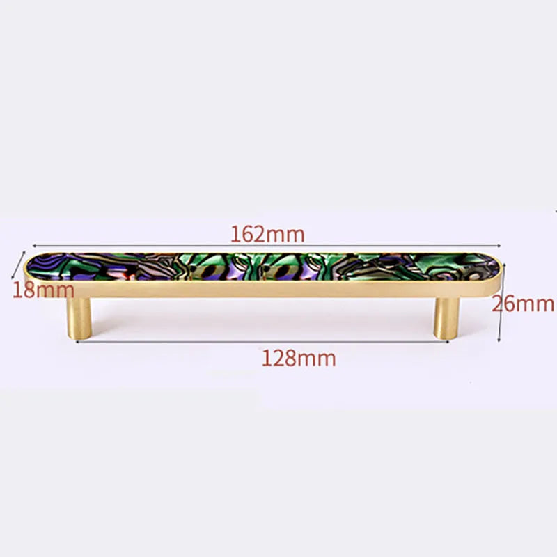 Brass and Acrylic Cabinet Handles – Colorful European Pulls for Wardrobes and Furniture