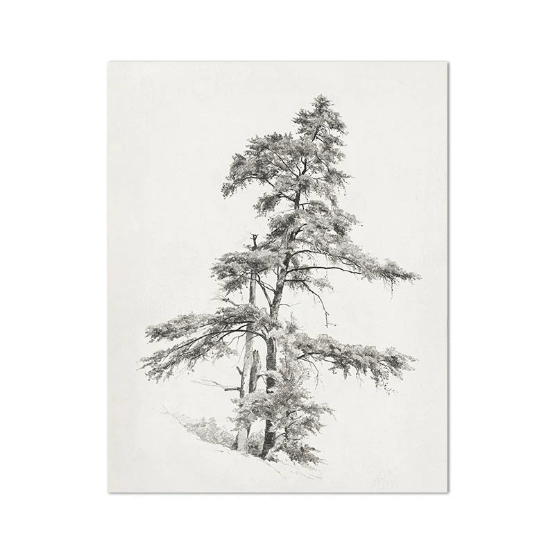 Classic Vintage Landscape Wall Art Canvas Print