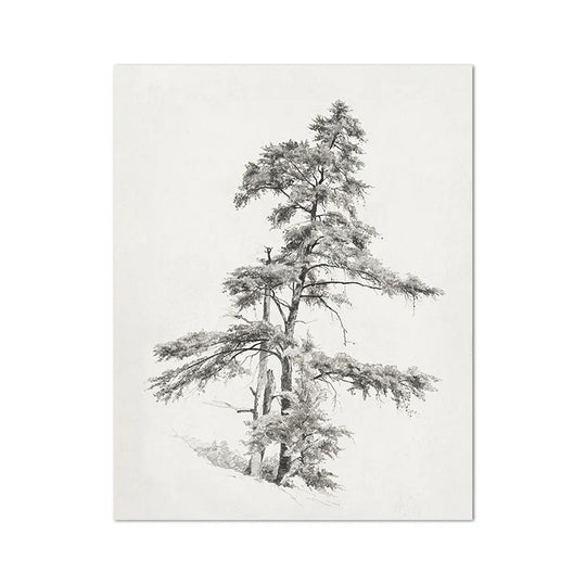 Classic Vintage Landscape Wall Art Canvas Print