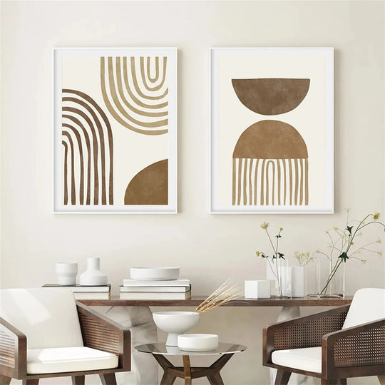 Minimalist Abstract Mindfulness Quote Canvas Wall Art