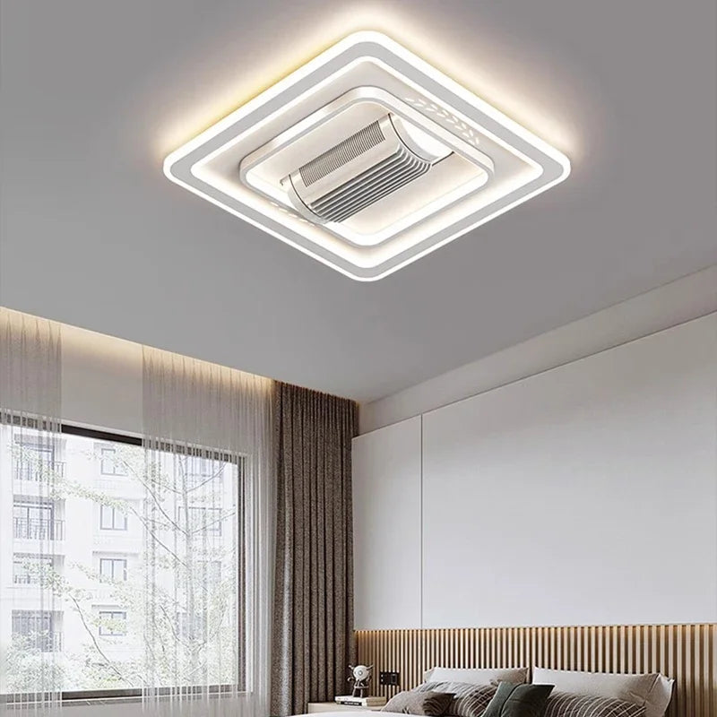 Charlotte Invisible Bladeless LED Ceiling Fan Light – Remote