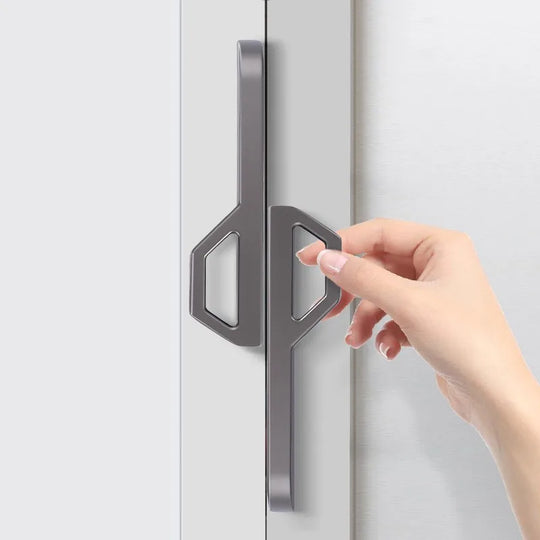 Gold and Pearl Grey Cabinet Handles – Modern Zinc Alloy Pulls for Furniture
