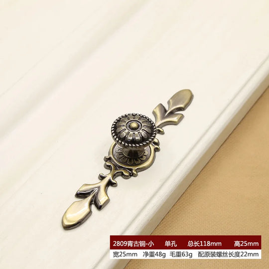 Retro Bronze Cabinet Handles – Antique Metal Drawer & Door Pulls