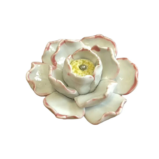 Handmade Ceramic Flower Knobs – Artistic Cabinet & Drawer Handles