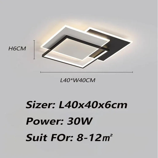 Modern Minimalist Ultra-Bright LED Ceiling Light for Living & Bedroom
