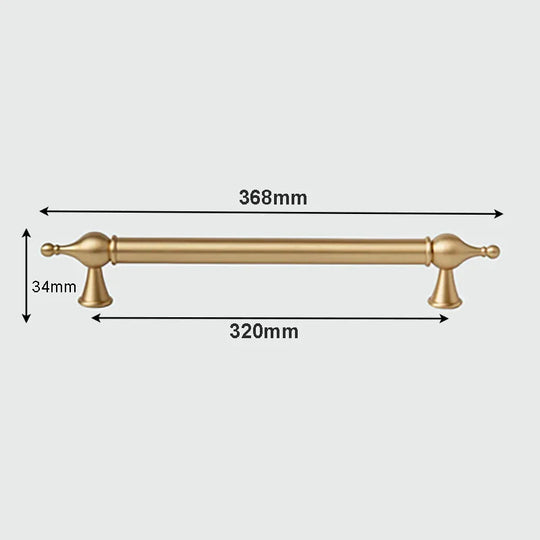 Modern Brass Cabinet Handles – Brushed Gold Pulls and Knobs for Furniture (60–368mm)